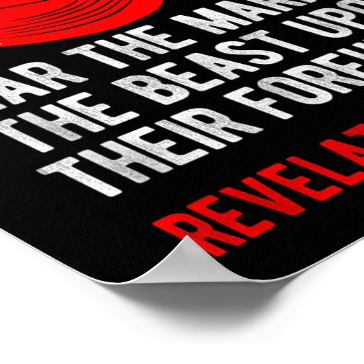 Zij Draag het merkteken van het voorhoofd van het  Poster (Hoek)