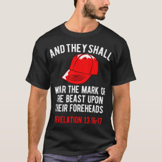 Zij Draag het merkteken van het voorhoofd van het  T-shirt