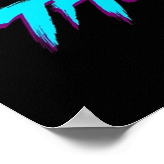 Zij drukken met Live Retro Poster (Hoek)