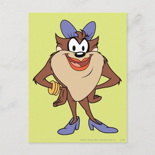 Zij-duivel in kleur briefkaart (Voorkant)