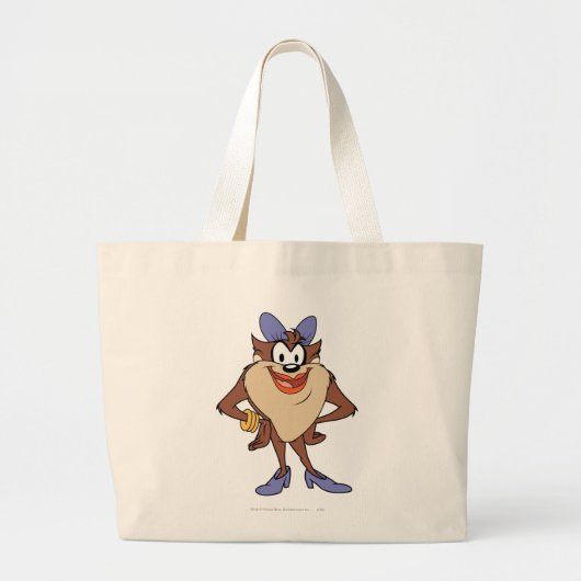 Zij-duivel in kleur grote tote bag (Voorkant)