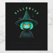 Zij en haar 2 katten wijn etiket (Enkel label)