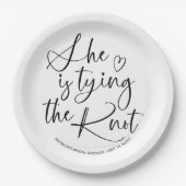 Zij Gaat Trouwen Bruidsfeest Papieren Bordje (Voorkant)