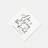 Zij Gaat Trouwen Bruidsfeestje Servet (Hoek)