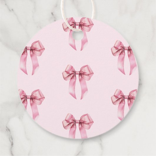 Zij gaat trouwen Roze Strik Bruidsjurk Dank je Bedankjes Labels (Achterkant)