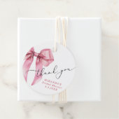 Zij gaat trouwen Roze Strik Bruidsjurk Dank je Bedankjes Labels (In situ)