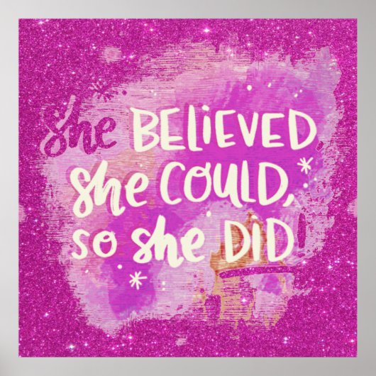 Zij geloofde poster (Voorkant)