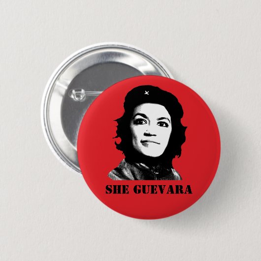 Zij Guevara Ronde Button 5,7 Cm (Voorkant /achterkant)