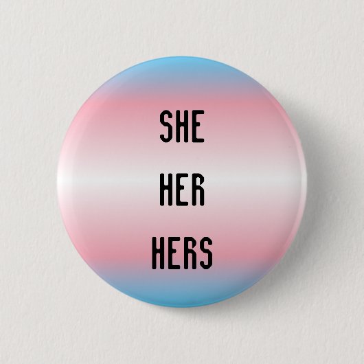 Zij/haar/haar/haar Pronoun Button (Voorkant)
