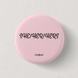 Zij/haar/haar/haar Pronoun Button