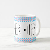 Zij/haar/haar/haar woordenboek koffiemok (Voorkant rechts)