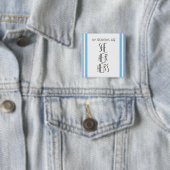 Zij/Haar/Haar Voornaamwoorden Transgender Knop Vierkante Button 5,1 Cm (In situ)