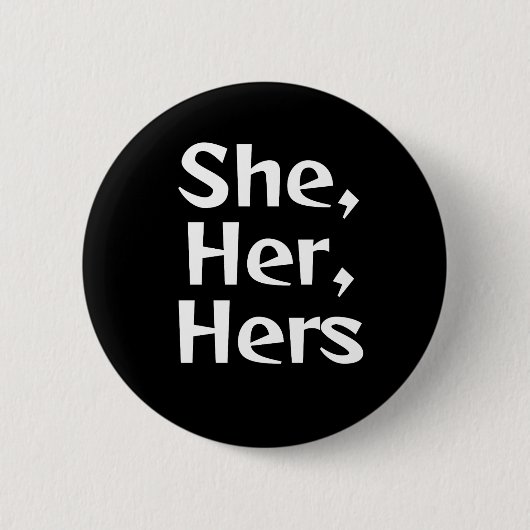 Zij/haar Pronoun Button (Voorkant)