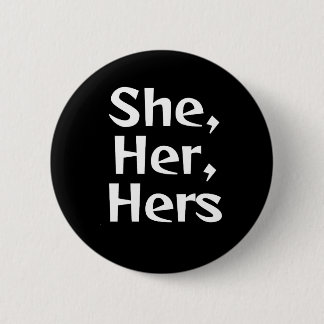 Zij/haar Pronoun Button