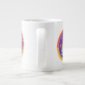 ZIJ/HAAR Pronoun Rainbow Circle Pride Grote Koffiekop (Achterkant)
