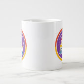 ZIJ/HAAR Pronoun Rainbow Circle Pride Grote Koffiekop (Voorkant)