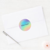 Zij/haar pronounc-Stickers voor regenboog Ronde Sticker (Envelop)