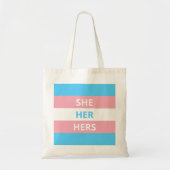 Zij/haar woordvoerders transgender Flag Budget Tas (Voorkant)