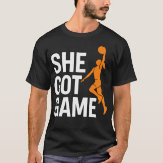 Zij Heeft Game Basketbal Meisje Dunk Empowerment A T-shirt