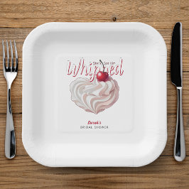 Zij Heeft Hem Bruidssuikershower met Kersje Papieren Bordje