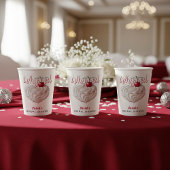 Zij Heeft Hem Kletskop Bruidsmeisjes Bruiloft Papieren Bekers