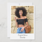 Zij Heeft Het Script Cap Afstudeerfeest Kaart (Achterkant)