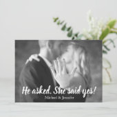 Zij Heeft Ja Gezegd Foto Aankondiging Betrokkenhei (Staand voorkant)