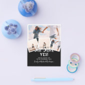 Zij Heeft Ja Gezegd! FOTOVERLOVING AANKONDIGINGS U Flyer (Enkel)