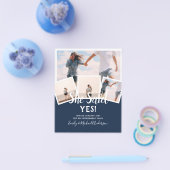 Zij Heeft Ja Gezegd! FOTOVERLOVING Aankondigings U Flyer (Enkel)