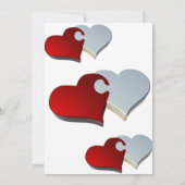 Zij Heeft Ja Gezegd Trouw Uitnodiging – Hart Thema (Achterkant)