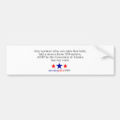 Zij heeft mijn stem bumpersticker (Voorkant)