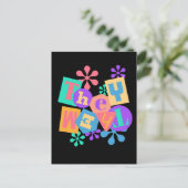 Zij/hen. LGBT+Pride. Liefde wint. Briefkaart (Staand voorkant)