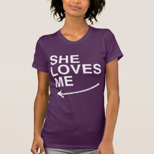 ZIJ HOUDT VAN MIJ (LINKS) WIT -.png T-shirt