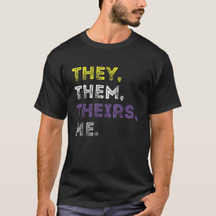 Zij Hun Hunne Non-binaire Transgender Voornaamwoor T-shirt