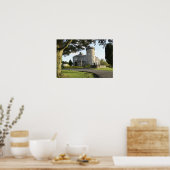 Zij-ingang van Dromoland Castle zonder mensen Poster (Keuken)