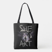 Zij is Art Tote Bag (Achterkant)