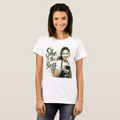 Zij is de baas van de vrouwendag t-shirt (Voorkant volledig)