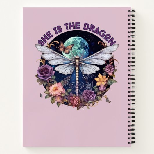 Zij is de draak notitieboek (Achterkant)