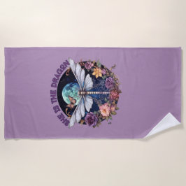 Zij is de draak strandlaken