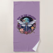 Zij is de draak strandlaken (Voorkant)