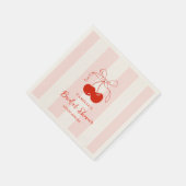 Zij is de Kers op de Brug Bruidsfeest Servet (Hoek)