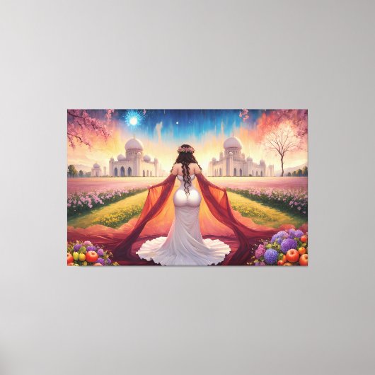 Zij is de leider canvas afdruk (Voorkant)