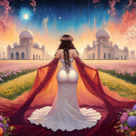 Zij is de leider canvas afdruk