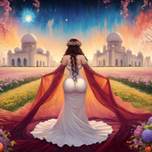 Zij is de leider canvas afdruk