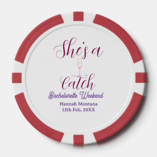 Zij is een aanwinst champagnefles vrijgezellenweek poker chips
