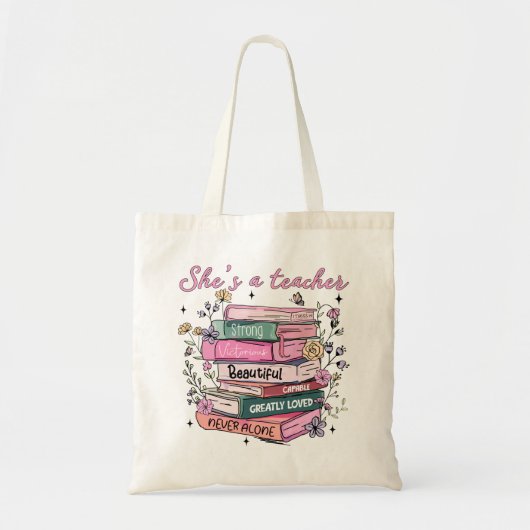 Zij is een Bijbellerares Tote Bag (Voorkant)