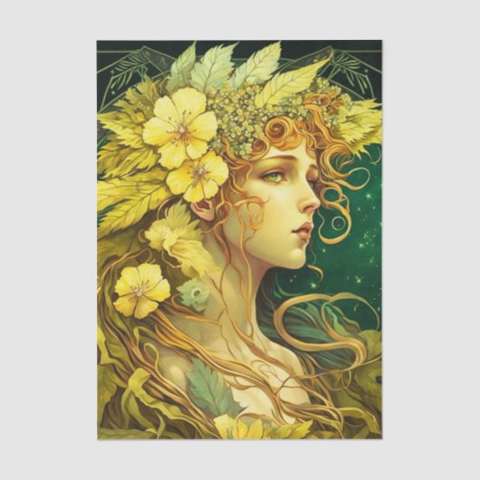 Zij is een godin tissuepapier (Voorkant)