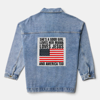 ZIJ IS EEN GOED MEISJE Vintage Denim Jacket