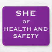 Zij is een grappige Joke Job Title Muismat (Voorkant)