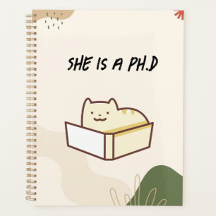Zij is een PhD planner, notitieboek